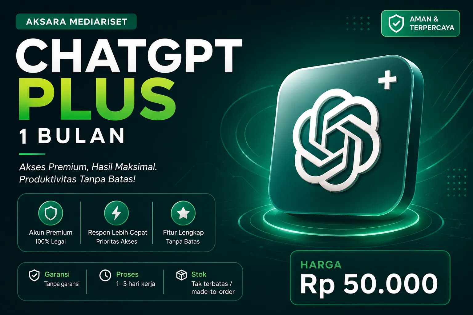 ChatGPT Plus 1 bulan