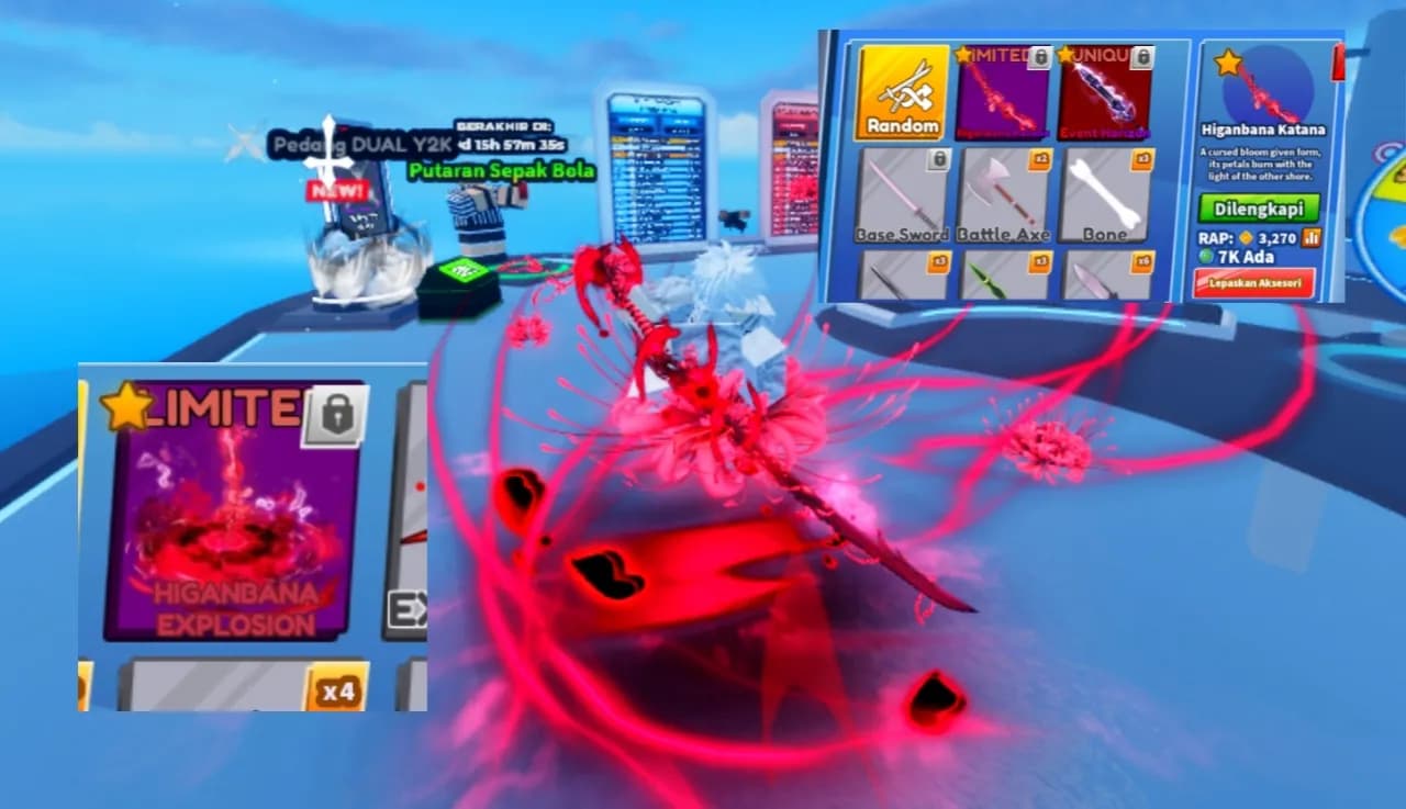 Higanbana bladeball sword full set