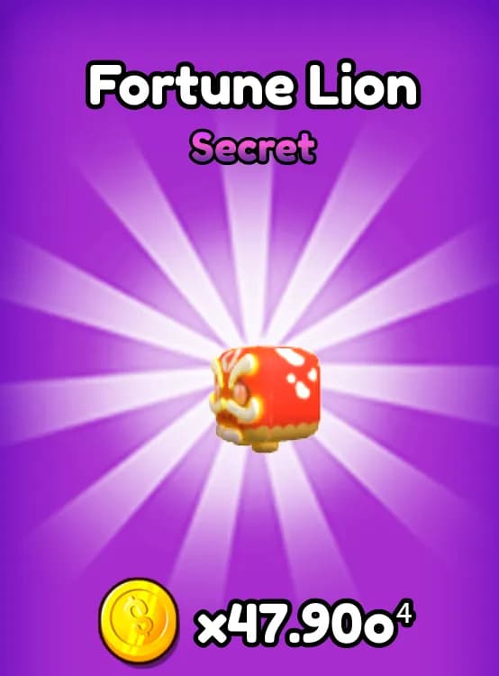 Fortune Lion Secret Pet