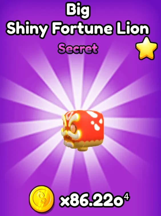 Big Shiny Fortune Lion