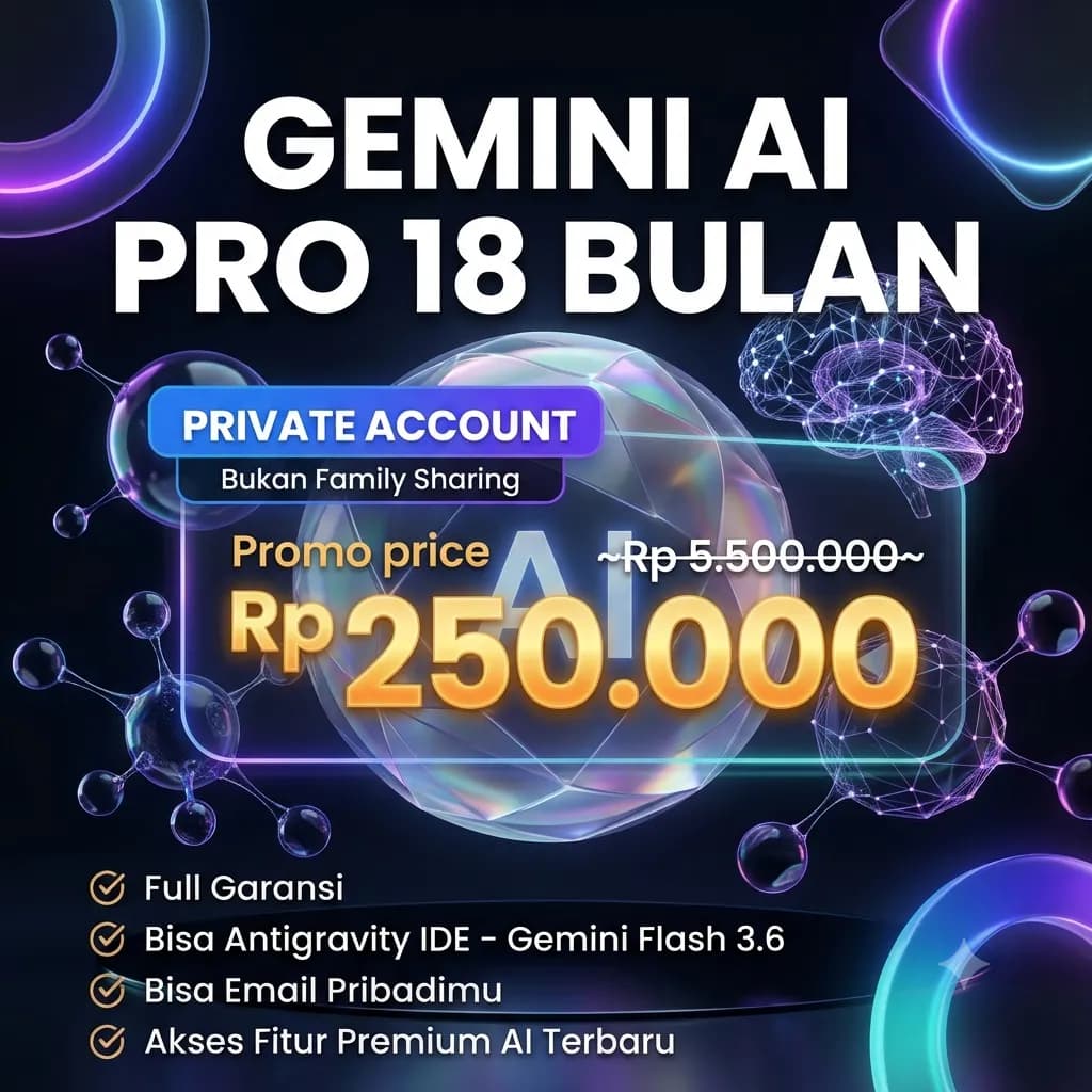 Gemini Pro 18 Bulan - Private Email