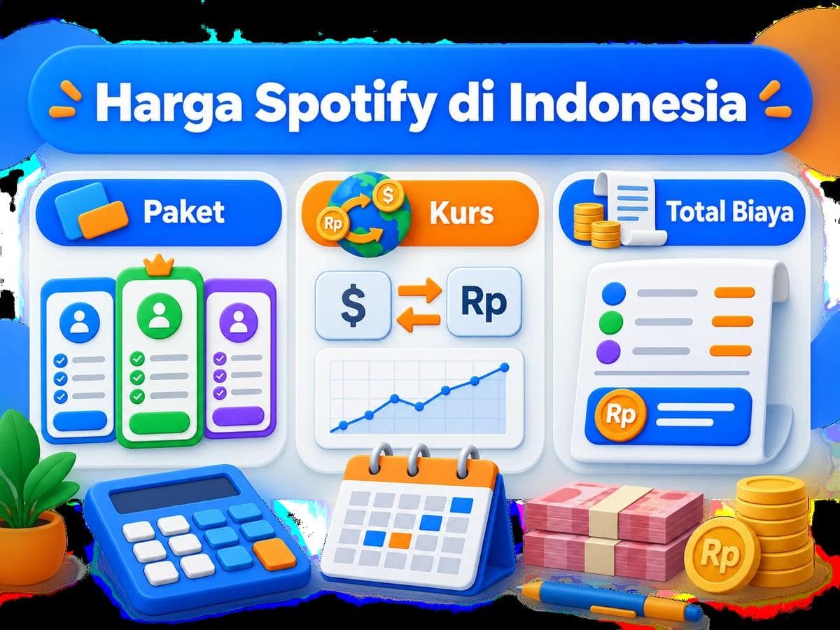 Harga Spotify di Indonesia: Paket dan Total Rupiah