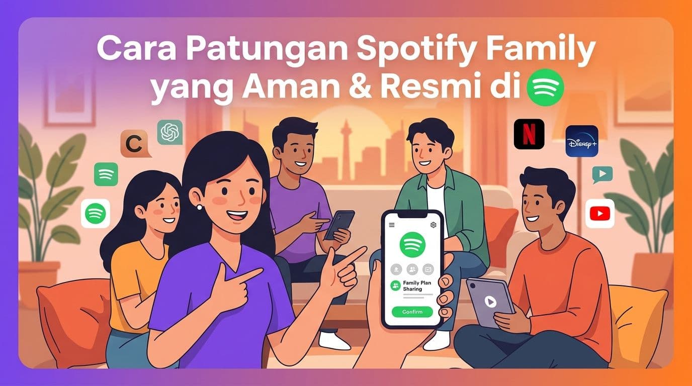 Cara Patungan Spotify Family yang Aman & Resmi di 2026