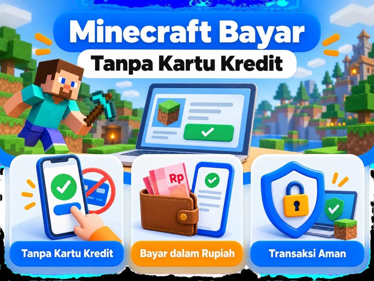 Minecraft Bayar Tanpa Kartu Kredit: Cara Terbaik dari Indonesia
