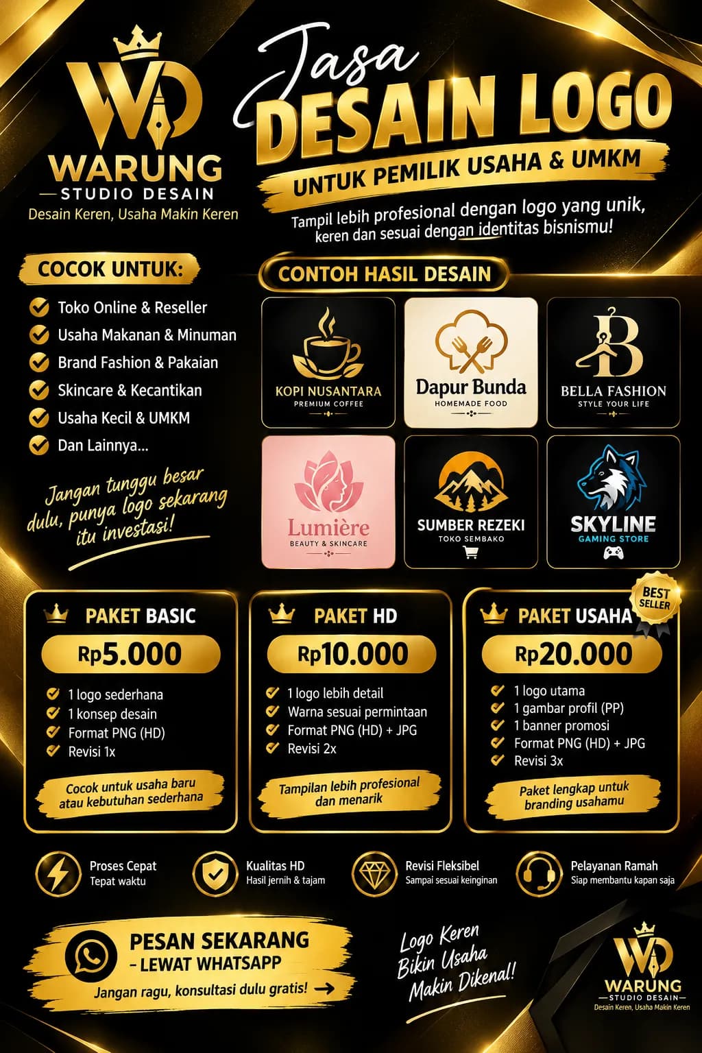 Jual Beli Logo Premium Keren dan bisa reques