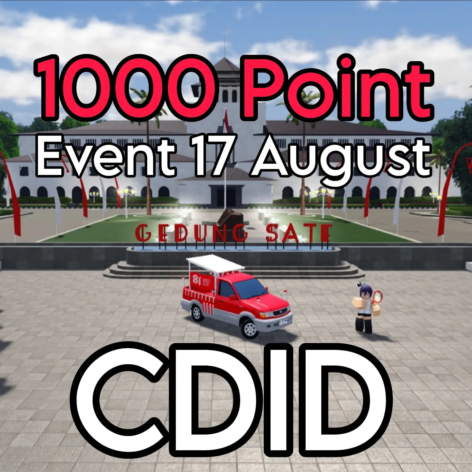 Joki 1000 Point Event merdeka 17 Agustus CDID (Car Driving Indonesia)