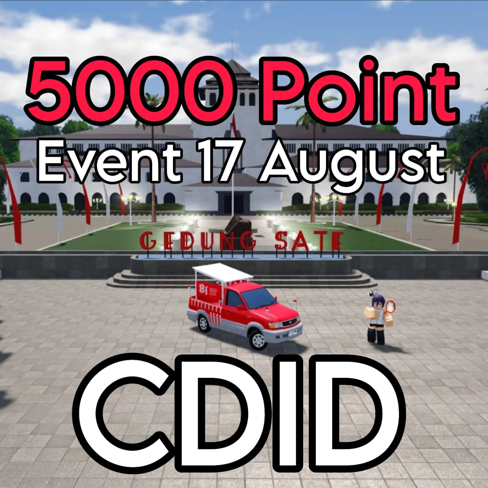 Joki 5000 Point Event merdeka 17 Agustus CDID (Car Driving Indonesia)