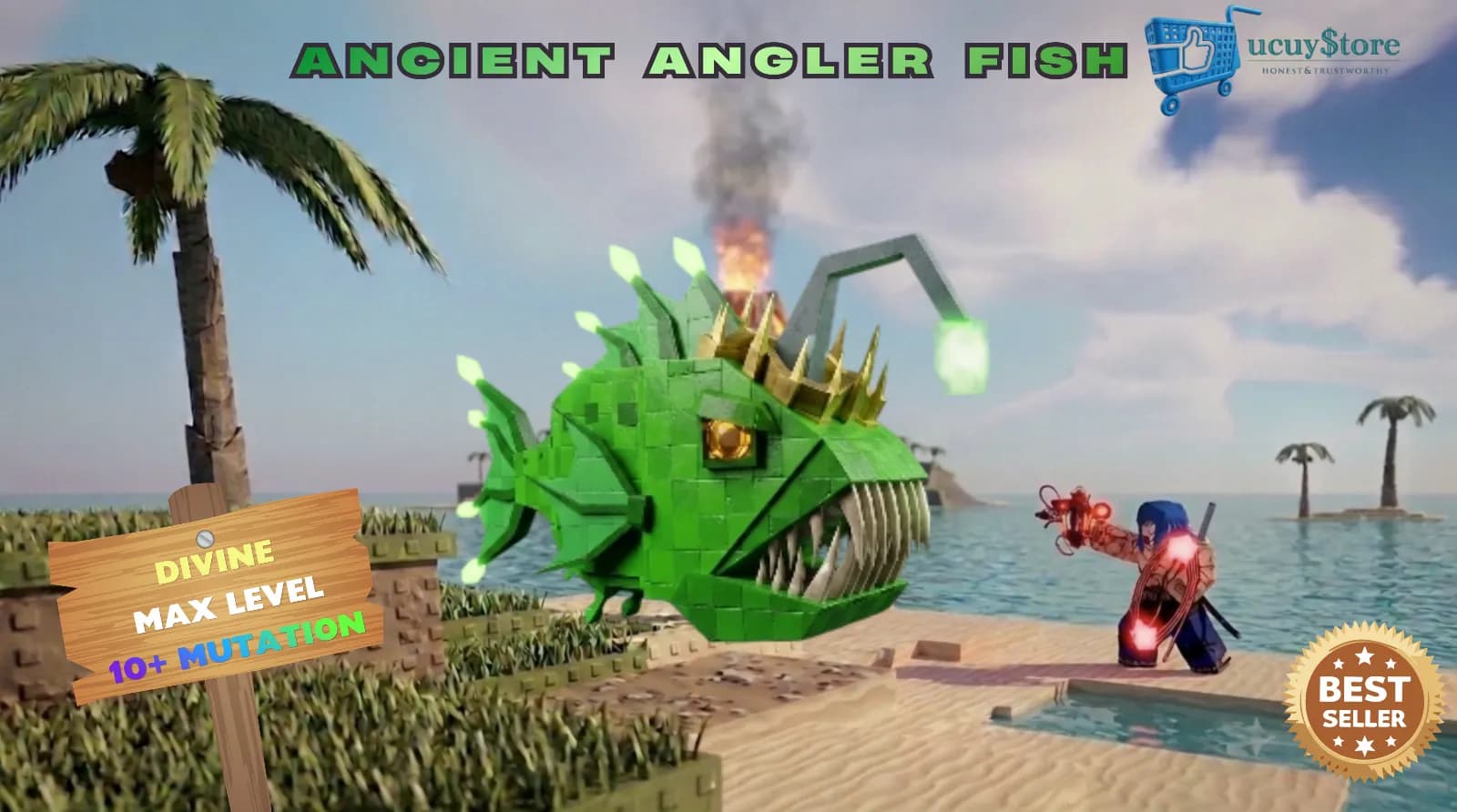 ancient angler fish & 10+ mutasi & max level