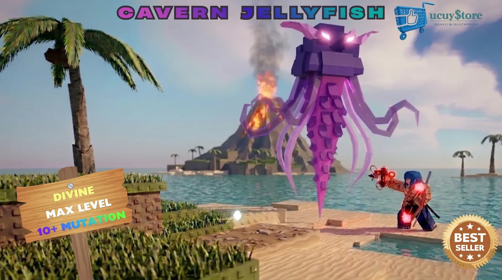 cavern jellyfish & 10+ mutasi & max level